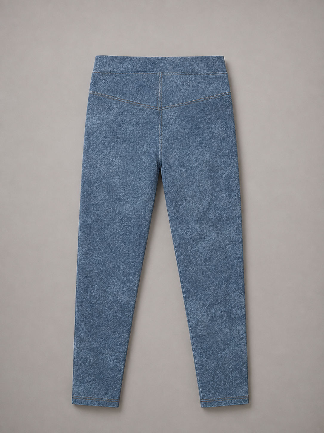 WOMEN'S FAUX DENIM ZIP-FLY LEGGINGS