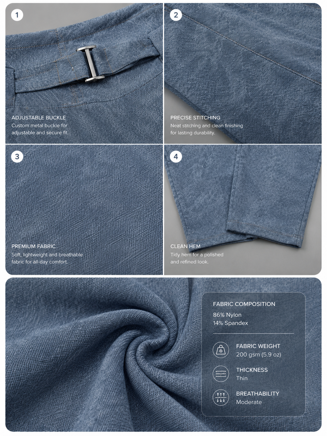 WOMEN'S FAUX DENIM ZIP-FLY LEGGINGS