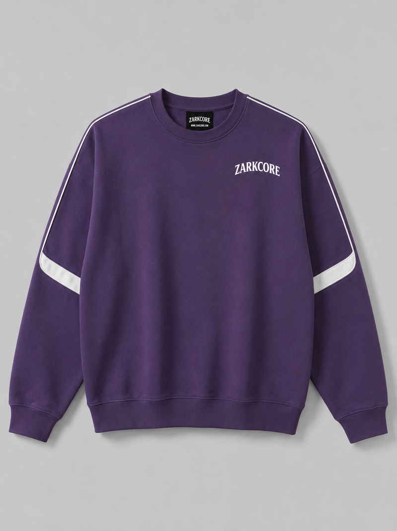 OVERSIZED CREWNECK TAPED SWEATSHIRT