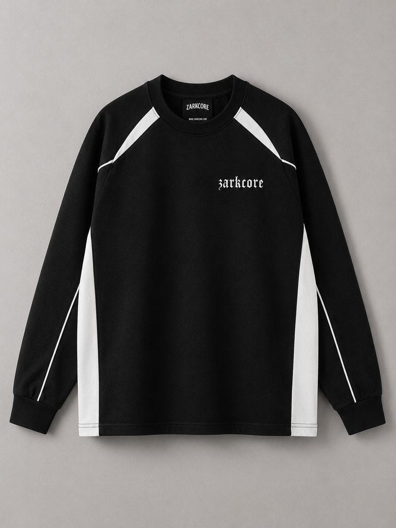 CONTRAST PANEL RAGLAN SWEATSHIRT