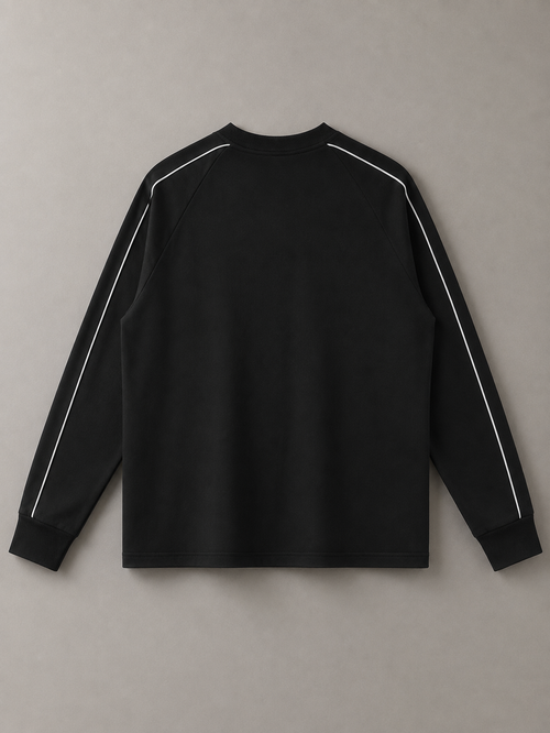 CONTRAST PANEL RAGLAN SWEATSHIRT