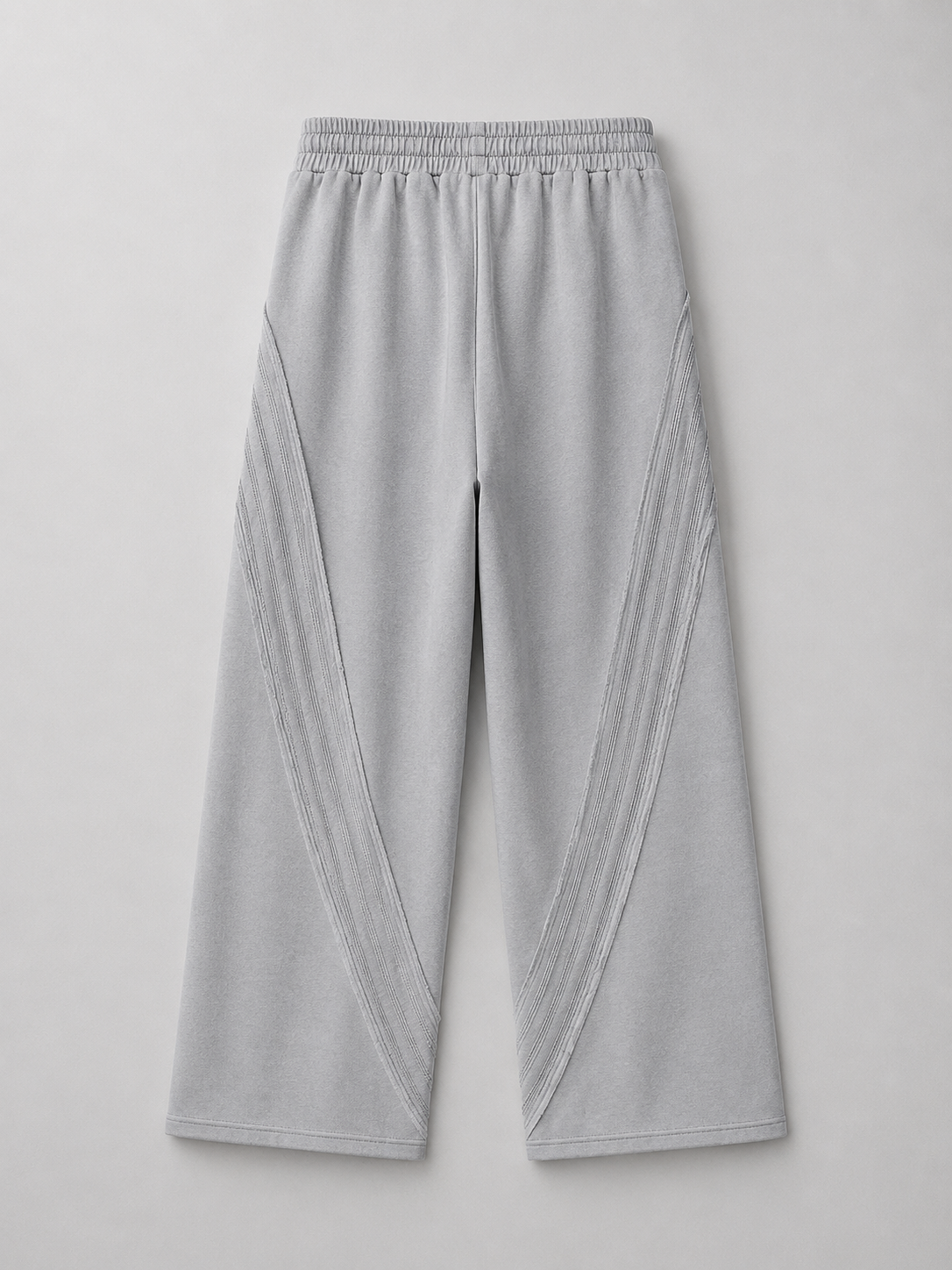 SNOW WASHED TAPE RAW EDGE SWEATPANTS