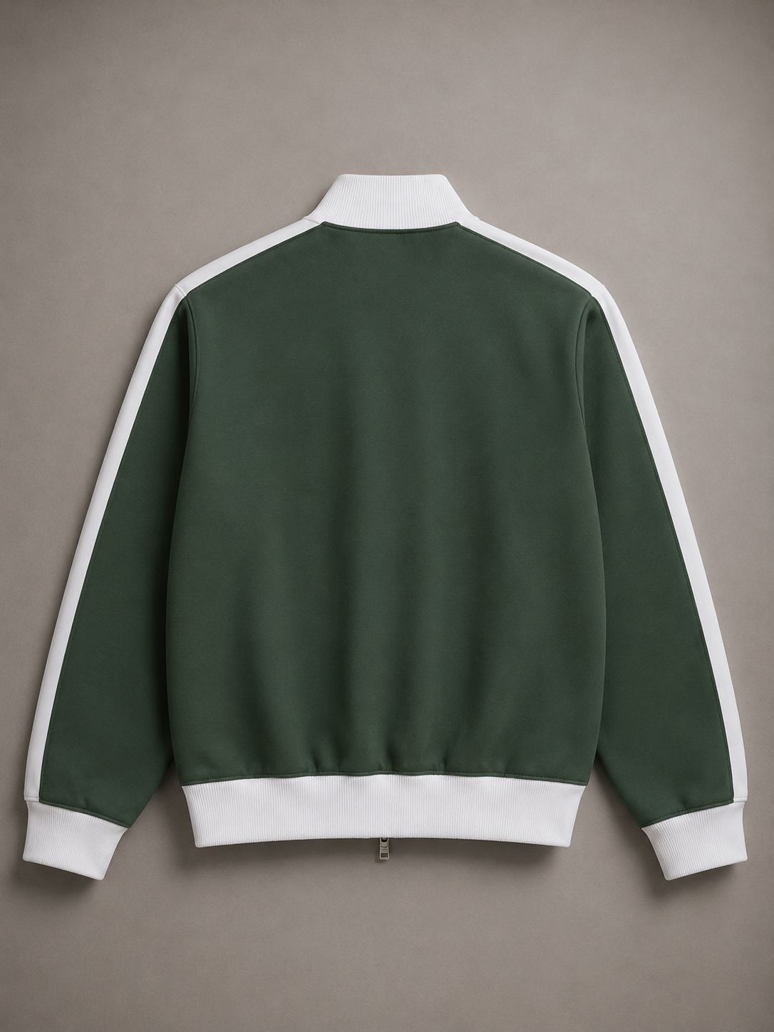 CONTRAST TRIM STAND COLLAR JACKET