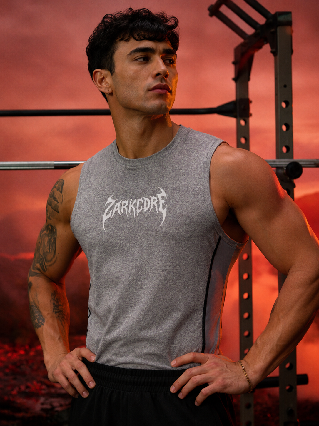 MEN'S SLIM-FIT TOPSTITCH TANK TOP