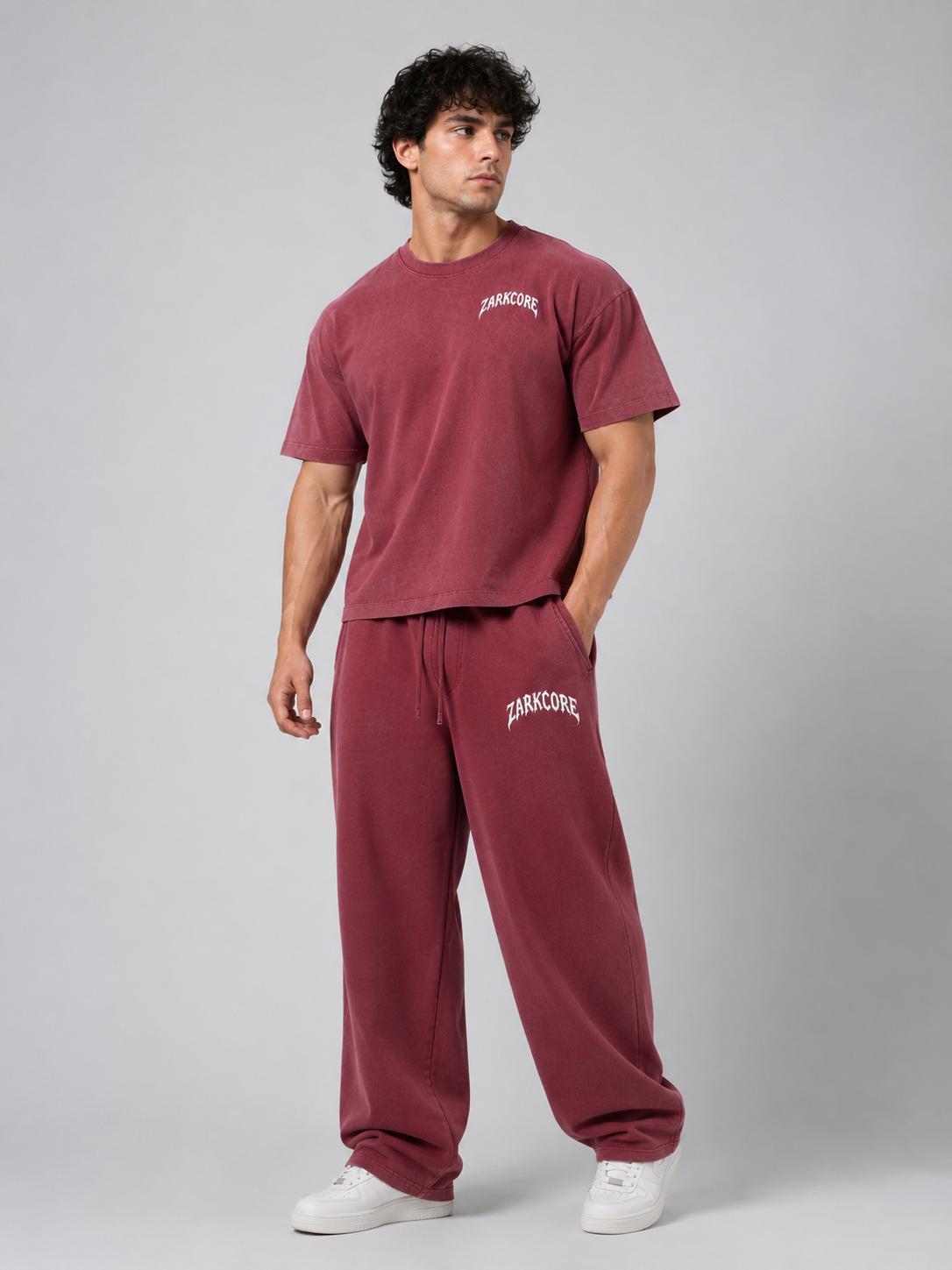 VINTAGE WASH LOOSE SWEATPANTS